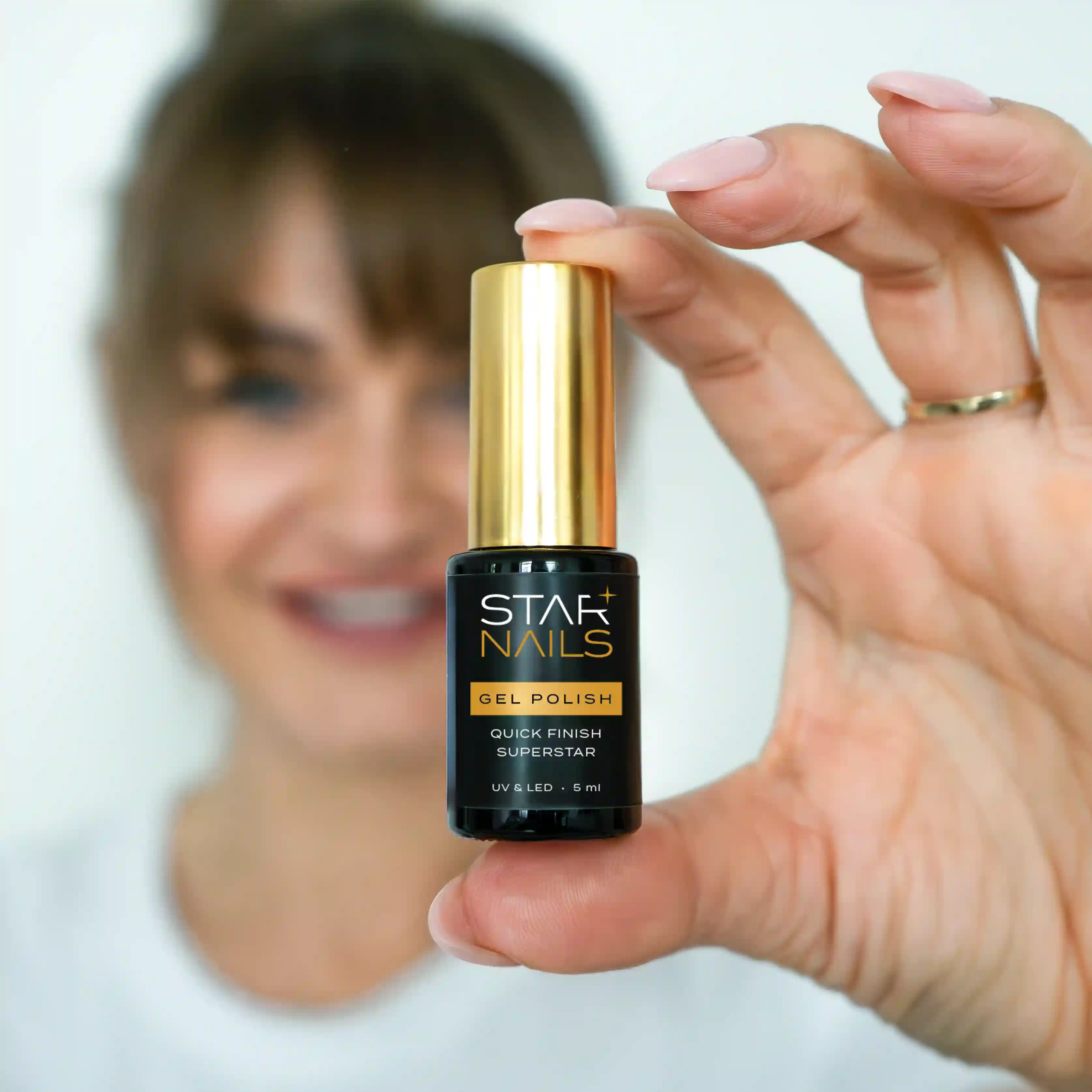 UV/LED Gel Polish Quick Finish Superstar, 5ml - lesklý závěrečný gel lak